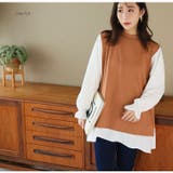 シャツレイヤード風 ケーブル ふくれ | A Happy Marilyn | 詳細画像14 