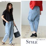 薄くて軽くて柔らかい!! 綿麻ストレッチ ゆるっとウエストゴム+紐サルエルパンツ | A Happy Marilyn | 詳細画像19