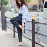 薄くて軽くて柔らかい!! 綿麻ストレッチ ゆるっとウエストゴム+紐サルエルパンツ | A Happy Marilyn | 詳細画像12