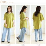 涼しくさらっと! 綿100% 合わせVネックフレアTシャツ | A Happy Marilyn | 詳細画像20