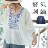 インド綿 レース×幾何学 刺繍プルオーバー | A Happy Marilyn | 詳細画像1