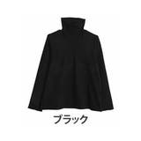 ブラック | 暖かいのに蒸れにくい 春まで使える リブタートルカットソー | A Happy Marilyn