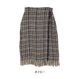 ネイビー | Rin ツイード タイトスカート | A Happy Marilyn