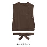 ダークブラウン | 共ベルト付 ノースリーブ トレンチジレ | A Happy Marilyn