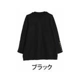 ブラック | Rin 袖ボタン ラメニット | A Happy Marilyn