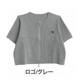 ロゴ/グレー | ラク可愛 無敵トップス 刺繍 | A Happy Marilyn