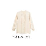 ライトベージュ | Rin オケージョンにもオフィスにも活躍 スカーフタイブラウス | A Happy Marilyn