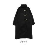 ブラック | Rin スタンドカラー ダッフル風コート | A Happy Marilyn