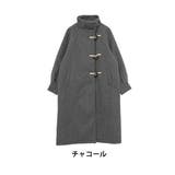 チャコール | Rin スタンドカラー ダッフル風コート | A Happy Marilyn