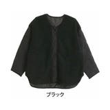 ブラック | 袖キルト ボア ジャケット | A Happy Marilyn