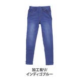 9分丈/加工有/インディゴブルー | 裏起毛 魔法の美ラインストレッチ スキニーデニムパンツ | A Happy Marilyn