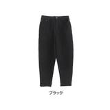 股下70/ブラック | 大きいサイズ着用の企画者が作りました 選べる2丈 テーパードデニムパンツ | A Happy Marilyn