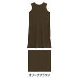 オリーブブラウン | 全ぽちゃさん着痩せ シンプル ノースリーブ | A Happy Marilyn