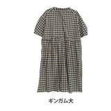 ギンガム大 | さらりっコットン100% ギャザー シャツワンピース | A Happy Marilyn