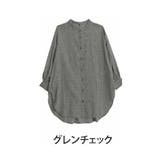 グレンチェック | フランネルチェック 裾ラウンド チュニックシャツ | A Happy Marilyn