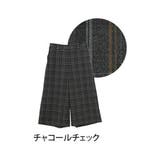 チャコールチェック | Rin ストレッチ ワイドパンツ | A Happy Marilyn