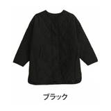 ブラック | 中綿 キルティング ノーカラージャケット | A Happy Marilyn
