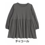 チャコール | 美人に体型カバー ラウンドネック リブ | A Happy Marilyn