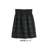 MIX系チェック | ハッピーホット あったか楽ちん お腹リブチェックスカート | A Happy Marilyn