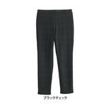 ブラック | あったか 裏ファー チェックパンツ | A Happy Marilyn
