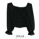 ブラック | シフォン シャーリング ブラウス | A Happy Marilyn