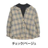 チェック/ベージュ | プチハイ×ドッキング シャツ 大きいサイズ | A Happy Marilyn