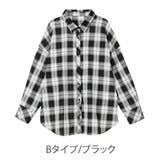 Bタイプ/ブラック | 選べる素材 ゆったりシルエット 襟シャツ | A Happy Marilyn