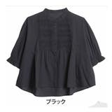 ブラック | 七分袖 ピンタック ブラウス | A Happy Marilyn