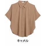キャメル | 接触冷感 フロントボタン エアブラウス | A Happy Marilyn