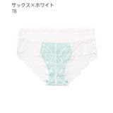 TB-サックス×ホワイト | カシュクールレース 総レース プレーンショーツ | aimerfeel