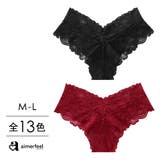 カシュクールレース 総レース ハーフバックショーツ | aimerfeel | 詳細画像1