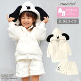 【アウトレット】KIDS モコモコ スヌーピー 上下セット ワンマイルウェア | aimerfeel | 詳細画像1
