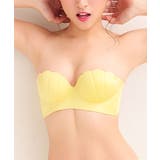 YE35-レモンイエロー | ▼パーティー オフショルダーノンワイヤー ストラップレス | aimerfeel