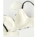 モノクローム フラワー aimerfeel楽ブラ(R) 単品ブラジャー | aimerfeel | 詳細画像15 