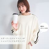 ライン ジャージ風 長袖 ワンピース | aimerfeel | 詳細画像3