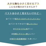 小さく見せる フリル ノンワイヤー 単品ブラジャー (グラマーサイズ) | aimerfeel | 詳細画像2