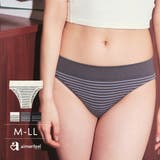 ジャガード ボーダー 綿混 ハーフバックショーツ | aimerfeel | 詳細画像1 