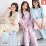 PEANUTS スヌーピー バックプリント 半袖 綿混 上下セット | aimerfeel | 詳細画像1 