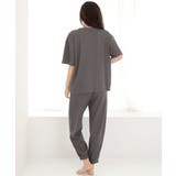 ▼カジュアルワッフル ポケット付き 綿混 半袖 上下セット (男女兼用サイズ) | aimerfeel | 詳細画像11 