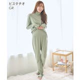 GR-ピスタチオ | 3首あったか 着るだけ快眠 腹巻付き 長袖 上下セット | aimerfeel