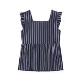 ストライプフリル ロングパンツ 綿混 上下セット | aimerfeel | 詳細画像10 