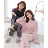 裏起毛 ストレッチ ソフトボア 長袖 上下セット | aimerfeel | 詳細画像5