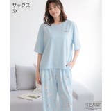 SX-サックス | PEANUTS スヌーピー バックプリント 半袖 綿混 上下セット | aimerfeel