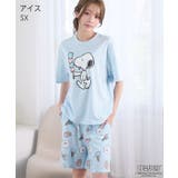 PEANUTS スヌーピー サマー 半袖 綿混 上下セット | aimerfeel | 詳細画像4 