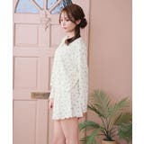 小花柄 カーディガン付き 長袖 3点セット | aimerfeel | 詳細画像12 