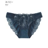 NV-ネイビー | 刺繍レースリフト プレーンショーツ | aimerfeel