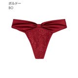 BO-ボルドー | バックサテン リボン Tバックショーツ | aimerfeel
