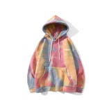 ピンク(薄手) | タイダイ柄パーカー カップル ペアルック | HOOK