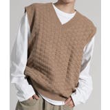 Textured V Neck | aimoha men | 詳細画像1