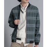 aimoha men Urban Grid Bomber ジャケット ブルゾン | aimoha men | 詳細画像1